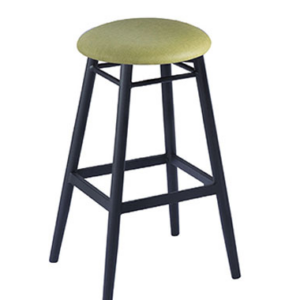 C480-15 236-1 高腳貓抓皮吧台椅 草綠色  烤黑砂 台灣製造