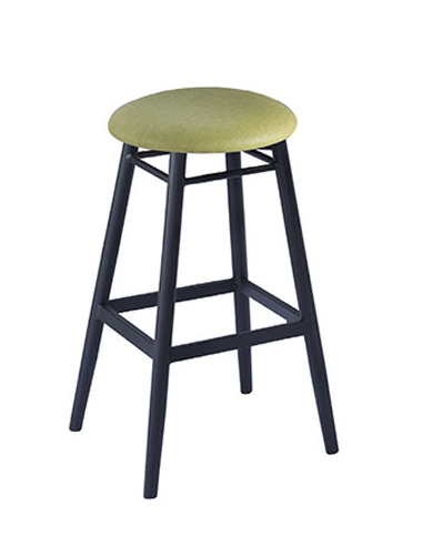 C480-15 236-1 高腳貓抓皮吧台椅 草綠色  烤黑砂 台灣製造