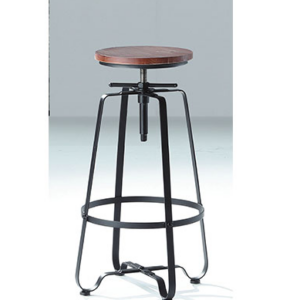 C476-13胡桃升降吧椅 木面