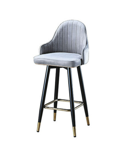 C477-14 206吧椅 灰絨布