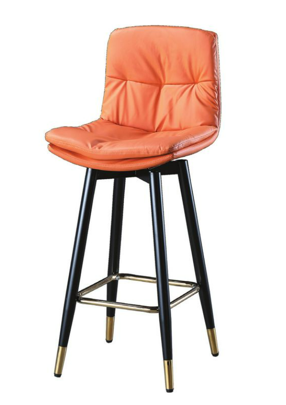 C477-15 20雙層皮吧椅 桔皮