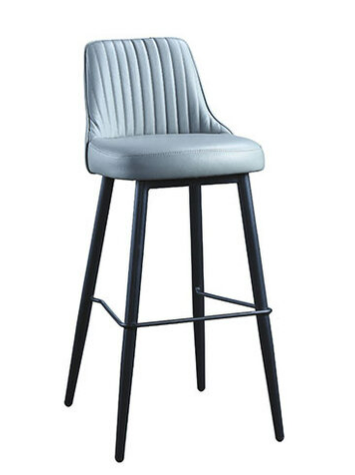 C477-6 格蘭迪吧台椅 灰皮