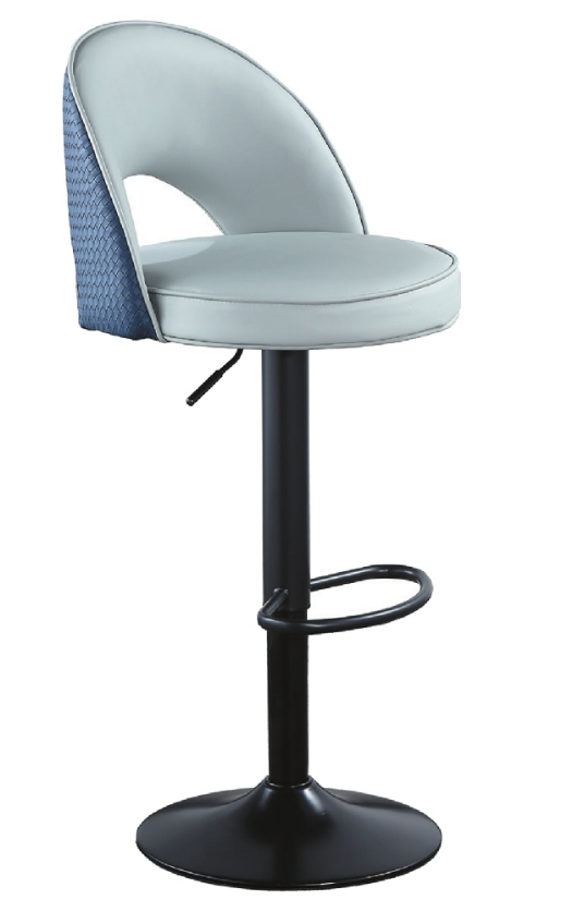 C478-7 H-8101 吧椅 前淺灰後藍