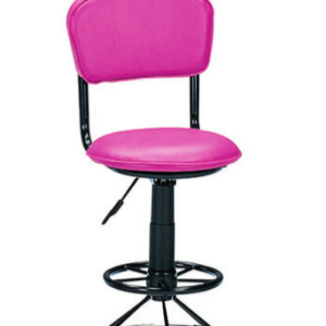 C480-18 圓型背 高 吧台椅 紫紅色