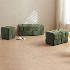 D345-1 40方塊方凳 綠色