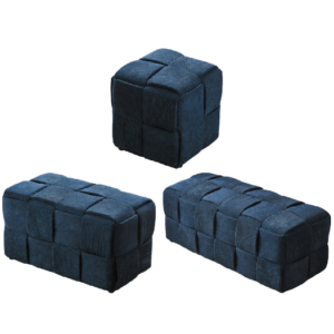 D345-11 70 方塊方凳 藍色