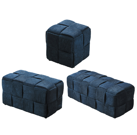 D345-11 70 方塊方凳 藍色