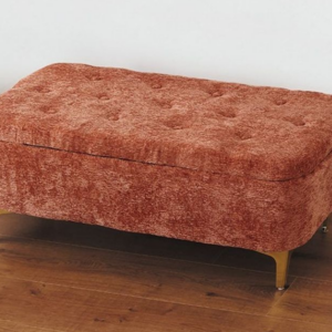 D346-11 21號蓓姬絨布收納椅 橘色