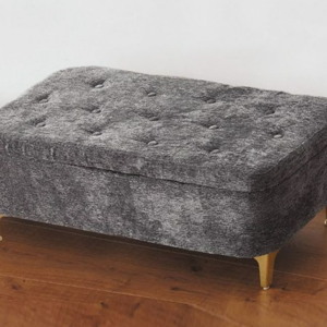 D346-12 21號蓓姬絨布收納椅 灰色