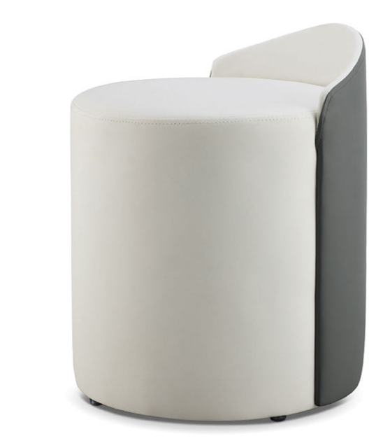 D347-10 格雷白圓凳