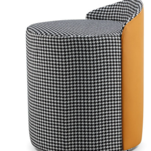 D347-11 格雷千鳥格圓凳