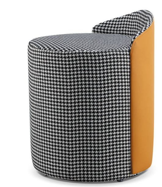 D347-11 格雷千鳥格圓凳