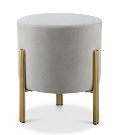 D347-12 貝特淺灰圓凳