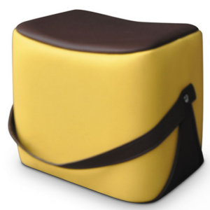 D347-20  檸檬黃馬鞍凳