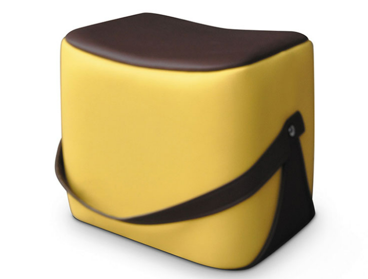 D347-20  檸檬黃馬鞍凳