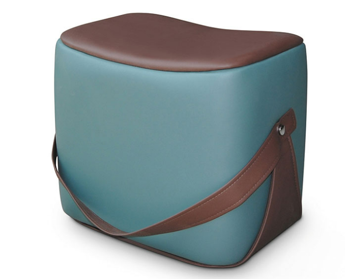 D347-21 湖水藍馬鞍凳