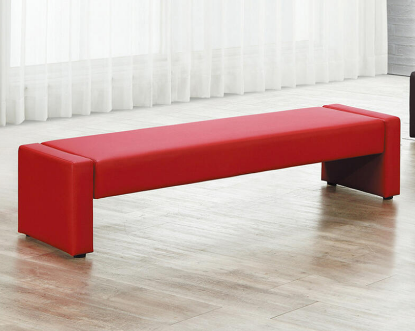 D350-1 帕特長凳 5尺 紅色