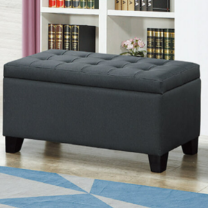 D349-13 貓抓皮 90公分收納椅 鐵灰