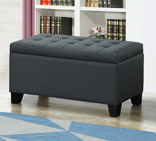 D349-13 貓抓皮 90公分收納椅 鐵灰