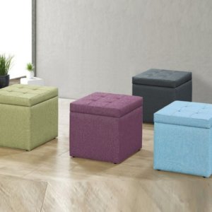 D350-16 莫札特貓抓皮收納椅 藍色 台疆6709