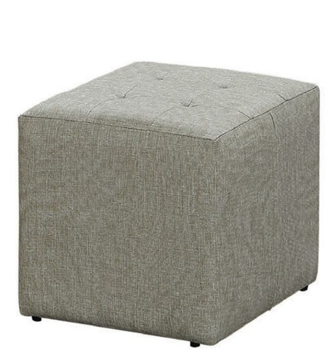 D350-18 貝多芬貓抓皮沙發凳 淺灰 台疆6708