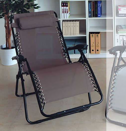 C492-4 RELAX 無段式加寬透氣休閒椅 胡桃