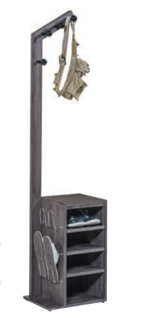 C494-3 亞伯特黑桐木3用衣架 全木心板