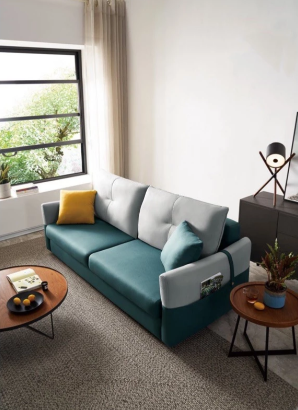 A1361-1普利瑪沙發床 貓抓皮 置物內尺寸寬182*深65*高14.5公分 附抱枕*2