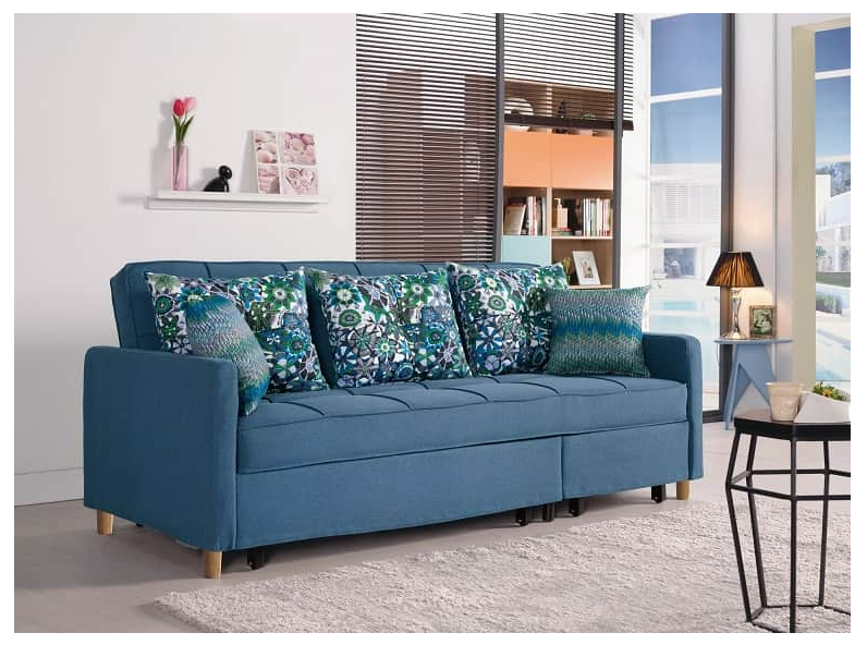 A1364-1安琪拉沙發床 附靠枕*3 抱枕*2 坐高44公分