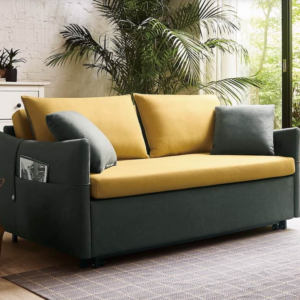 A1363-2華爾斯沙發床 貓抓皮 附抱枕*2