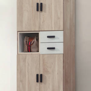 C503-4杜恩橡木白3*6尺高鞋櫃