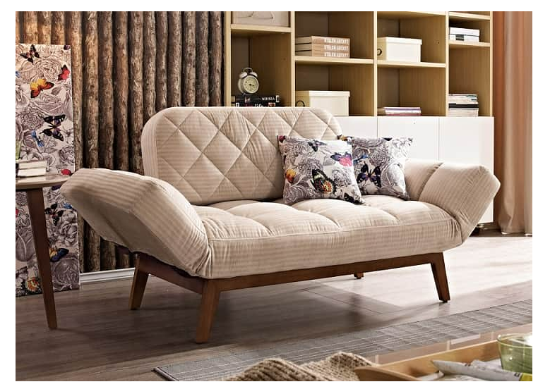 A1368-2肯特沙發床 附抱枕*2 坐深61*高44公分