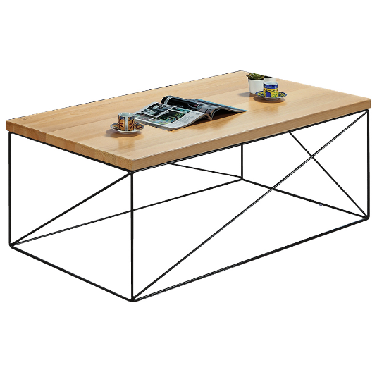 D370-2 美檜長型大茶几 板厚2.1公分