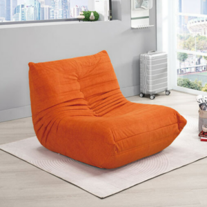 A1394-1哈爾休閒沙發椅 橘色布 坐高36公分