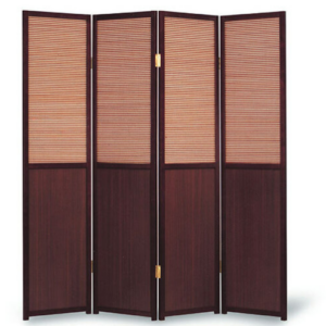 C519-6胡桃竹片屏風 加腳座