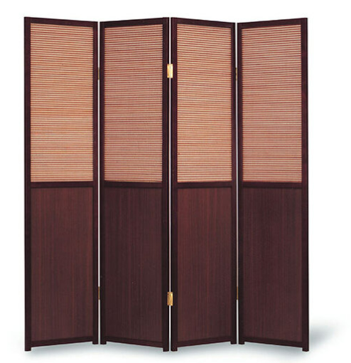 C519-6胡桃竹片屏風 加腳座