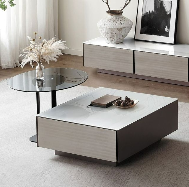 D381-3 吉伯特玻璃茶几組 恕不拆賣