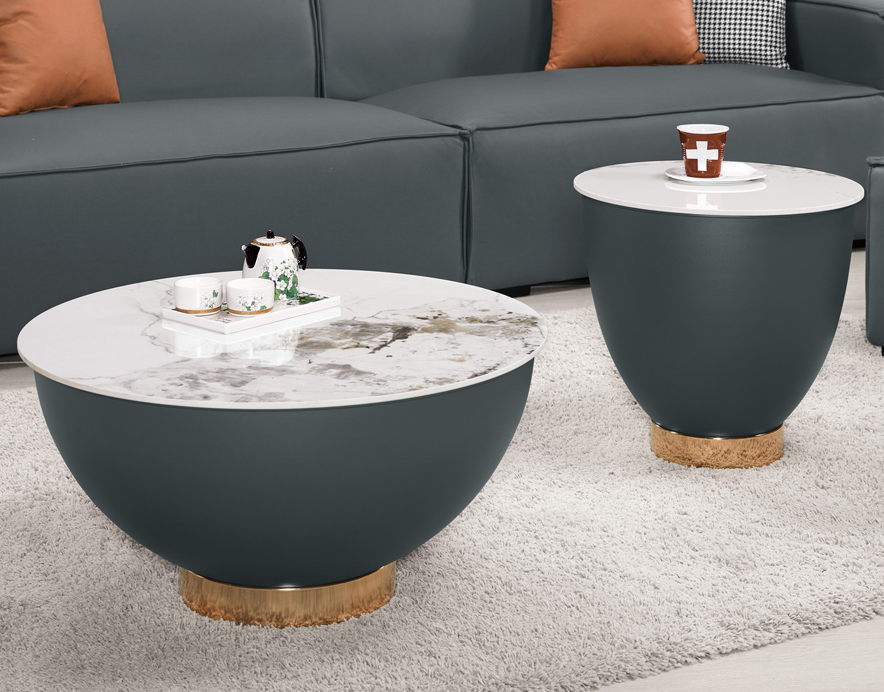 A1405-1德里克組合岩板茶几 全組 桌面8MM岩板