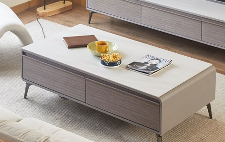 D382-2 安東妮岩板茶几  腳高15公分