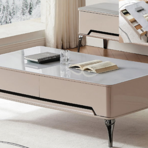 D382-4 摩根玻璃茶几  腳高20公分