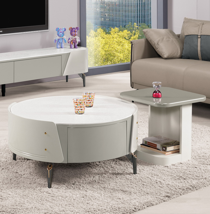 A1408-2德利克組合岩板茶几 全組