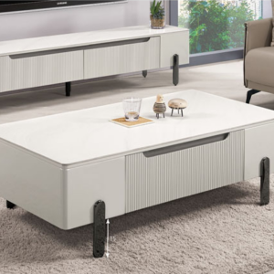 A1409-2波依德4.3尺岩板大茶几 抽屜雙邊造型 雙邊使用 桌面8MM岩板