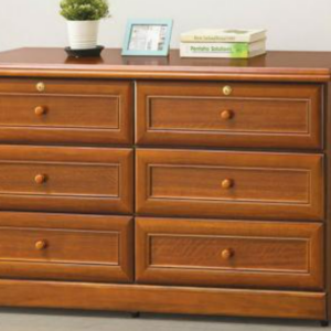 E17-10 樟木色六斗櫃
