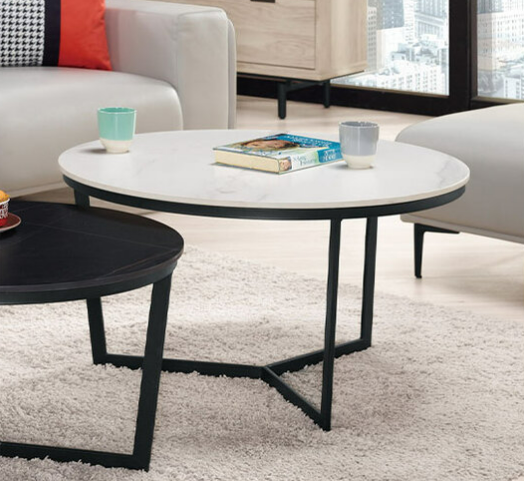 A1418-2安迪2.7尺岩板大圓几 桌面12MM岩板