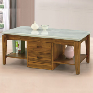 F61-6 CT04BA白岩板相思木大茶几