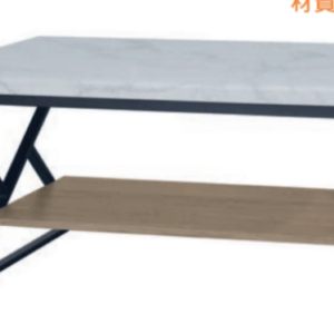 F76-5 仿石三角型灰橡大茶几