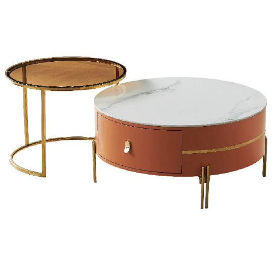 D394-2 蘭娜茶几組-金色