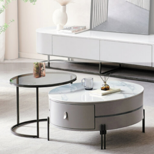 D394-4  梅西茶几-銀色