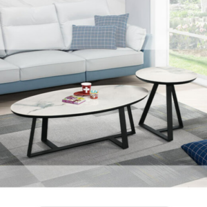 A1419-1馬卡斯組合岩板茶几 全組 桌面6MM岩板