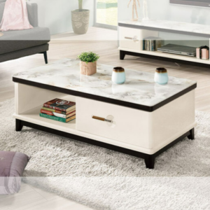 A1411-2嘉美拉4尺原石大茶几 雙邊造型 雙邊使用